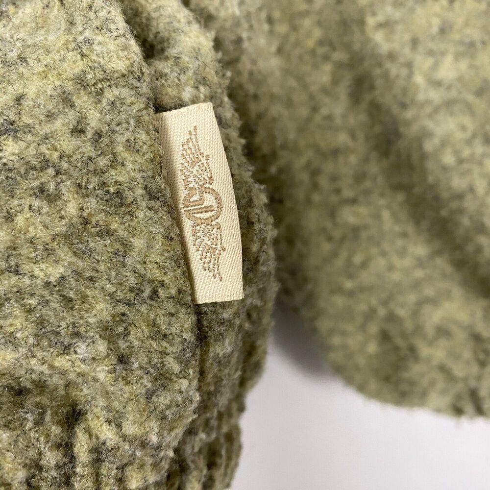 Straight Down Fleece Jacket Mens Large Green Full Zip Pockets Golf Lightweight - Picture 3 of 16